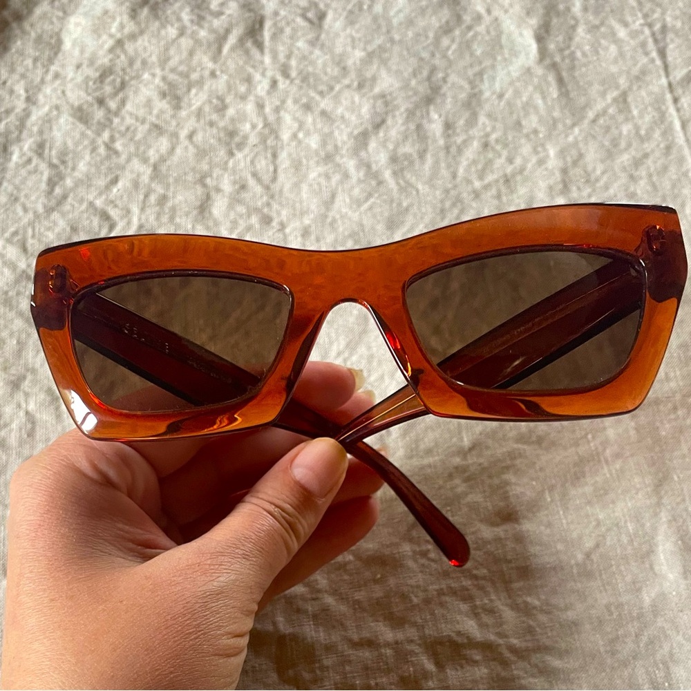 Gorgeous rust colored Celine sunglasses brand new never worn